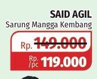 Promo Harga SAID AGIL Sarung Mangga, Kembang  - Lotte Grosir