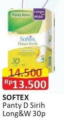 Promo Harga Softex Pantyliner Daun Sirih Longer And Wider 30 pcs - Alfamart