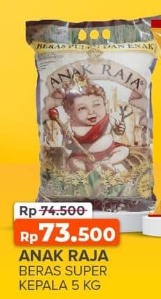 Promo Harga Anak Raja Beras Kristal Super Kepala 5000 gr - Yogya