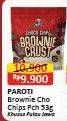 Promo Harga Paroti Brownie Crust Choco Chips 53 gr - Alfamart