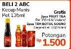 Promo Harga ABC Kecap Manis per 2 botol 135 ml - Alfamidi