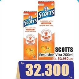 Promo Harga Scotts Emulsion Vita Vita 200 ml - Hari Hari