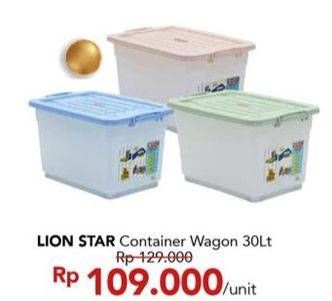 Promo Harga Lion Star Kotak Penyimpanan Wagon 30000 ml - Carrefour