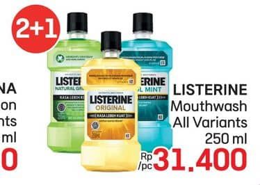 Promo Harga Listerine Mouthwash Antiseptic All Variants 250 ml - LotteMart