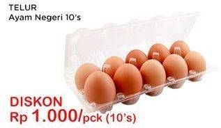 Promo Harga Telur Ayam Negeri 10 pcs - Indomaret