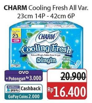 Promo Harga Charm Cooling Fresh Sejuk All Variants 12 pcs - Alfamidi