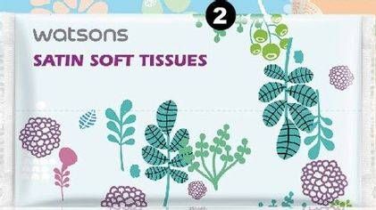 Promo Harga WATSONS Satin Soft Tissues Flower Travel 60 pcs - Watsons