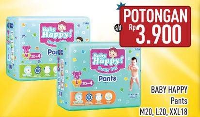 Promo Harga Baby Happy Body Fit Pants M20, L20, XXL18  - Hypermart