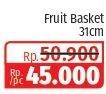 Promo Harga Viera Fruit Basket Handle 31cm  - Lotte Grosir
