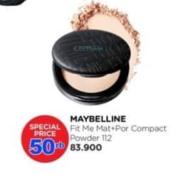 Promo Harga Maybelline Fit Me Mate + Pore Compact Powder 112 Natural Ivory  - Watsons