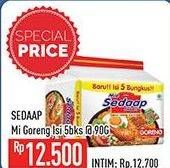 Promo Harga SEDAAP Mie Goreng per 5 pcs 90 gr - Hypermart