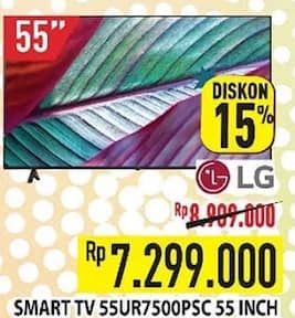 LG 55UR7500PSC  Diskon 18%, Harga Promo Rp7.299.000, Harga Normal Rp8.909.000