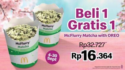 Promo Harga Beli 1 Gratis 1  - McD