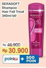 Promo Harga Serasoft Shampoo Hairfall Treatment 340 ml - Indomaret
