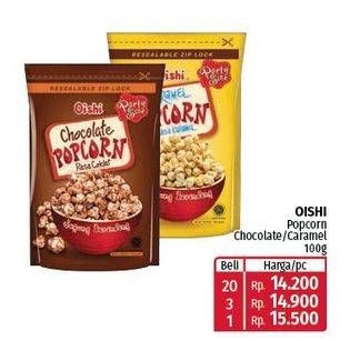 Promo Harga Oishi Popcorn Coklat, Karamel 100 gr - Lotte Grosir