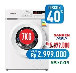 Promo Harga Sanken/Aqua Mesin Cuci FL  - Hypermart