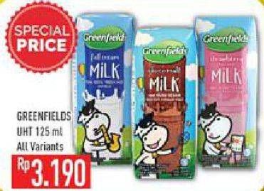 Promo Harga GREENFIELDS UHT All Variants 125 ml - Hypermart