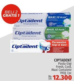 Promo Harga Ciptadent Pasta Gigi Maxi Complete/Ciptadent Pasta Gigi Maxi 12 Plus   - LotteMart