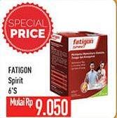 Promo Harga FATIGON Spirit Suplemen Penambah Tenaga 6 pcs - Hypermart