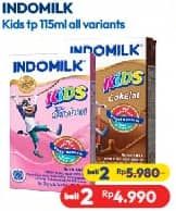 Promo Harga Indomilk Susu UHT Kids All Variants 115 ml - Hypermart