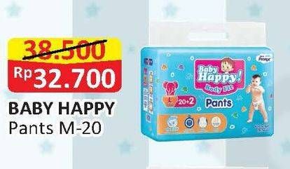 Promo Harga Baby Happy Body Fit Pants M20 20 pcs - Alfamart