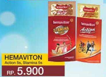 Promo Harga HEMAVITON Multivitamin Stamina Plus, Action 5 pcs - Yogya