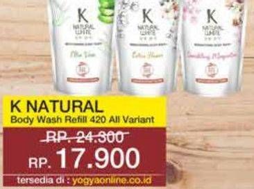 Promo Harga K Natural White Body Wash All Variants 450 ml - Yogya