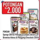 Promo Harga Pondan Sponge/Pancake Crepes/Brownies Kukus/Panggang  - Hypermart