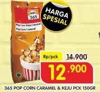 Promo Harga 365 Pop Corn Caramel, Cheese 150 gr - Superindo