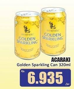 Promo Harga ACARAKI Golden Sparkling 320 ml - Hari Hari