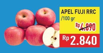 Promo Harga Apel Fuji RRC per 100 gr - Hypermart