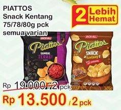 Promo Harga Snack Potato Chips 78/80/75g 2s  - Indomaret