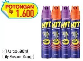 Promo Harga HIT Aerosol Lilly Blossom, Orange 600 ml - Hypermart
