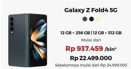 Promo Harga Samsung Galaxy Z Fold4 12GB + 256GB, 12GB + 512GB  - Erafone