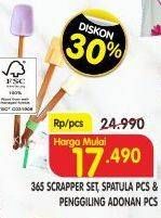 Promo Harga 365 Scraper Set/Spatula/Penggiling Adonan  - Superindo