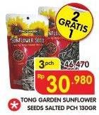 Promo Harga TONG GARDEN Sunflower Seeds Salted per 3 pcs 130 gr - Superindo