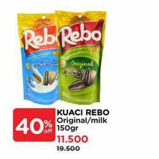 Promo Harga Rebo Kuaci Bunga Matahari Original, Milk 150 gr - Watsons