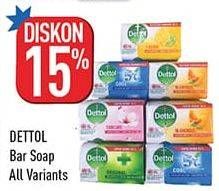 Promo Harga Dettol Bar Soap All Variants 100 gr - Hypermart