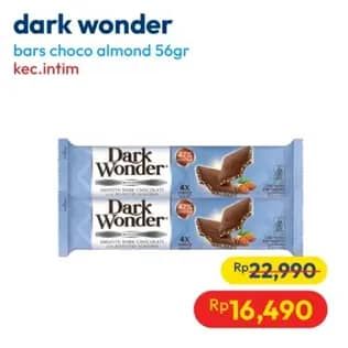 Promo Harga Dark Wonder Chocolate Almond 56 gr - Hypermart