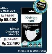 Promo Harga SOFTIES Masker Surgical Duckshape 5 pcs - Superindo
