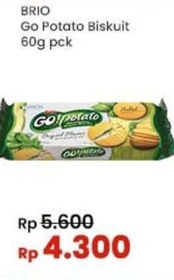 Promo Harga Siantar Top GO Potato Biskuit Kentang 60 gr - Indomaret