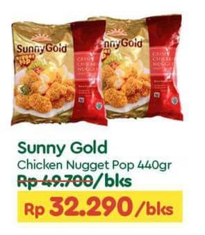 Promo Harga Sunny Gold Chicken Nugget Pop 440 gr - TIP TOP