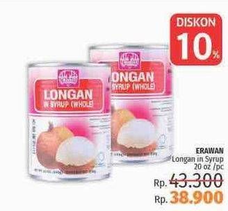 Promo Harga ERAWAN Buah Kaleng Longan  - LotteMart