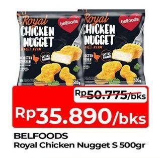 Promo Harga Belfoods Royal Nugget Chicken Nugget S 500 gr - TIP TOP
