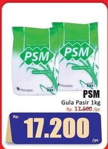 PSM Gula Pasir 1000 gr Diskon 1%, Harga Promo Rp17.200, Harga Normal Rp17.500