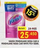 Promo Harga Vanish Penghilang Noda Cair Pink, Putih 425 ml - Superindo