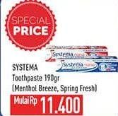 Promo Harga Systema Toothpaste Menthol Breeze, Spring Fresh 190 gr - Hypermart