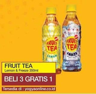 Promo Harga SOSRO Fruit Tea Freeze, Lemon 350 ml - Yogya