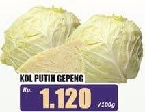 Promo Harga Kol Putih Gepeng per 100 gr - Hari Hari