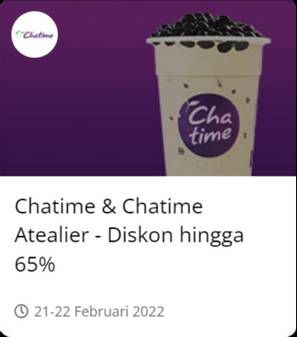Promo Harga CHATIME Milk Tea  - Chatime